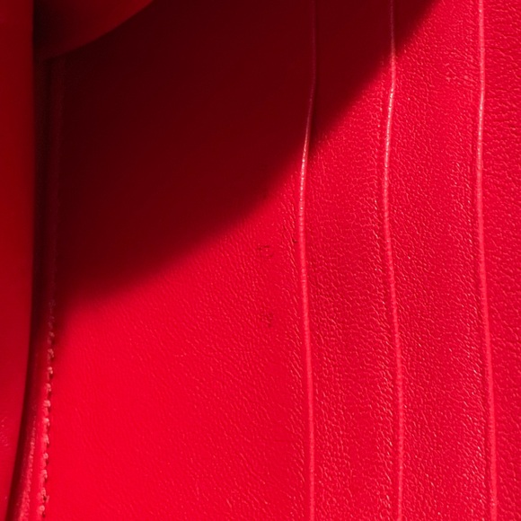 Celine Red Python Lambskin Large Zip Around Multifunctional wallet with COA - Picture 12 of 15